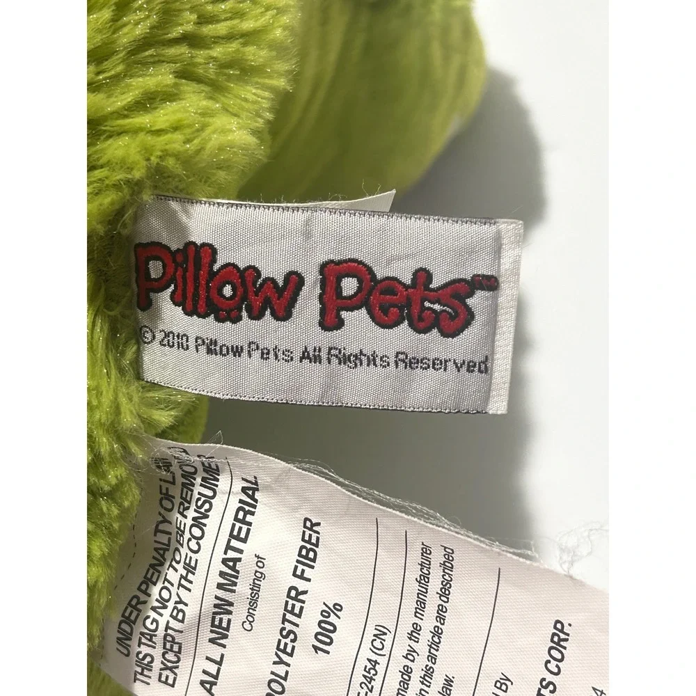 Pillow Pets Green Frog Plush Stuffed Animal Travel Pillow 18 in 2010